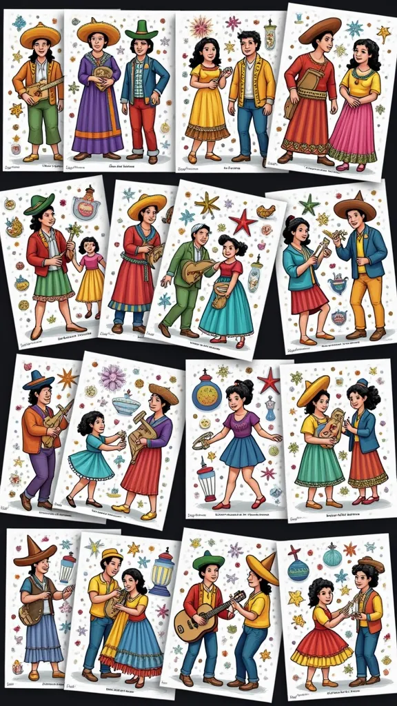 hispanic coloring pages